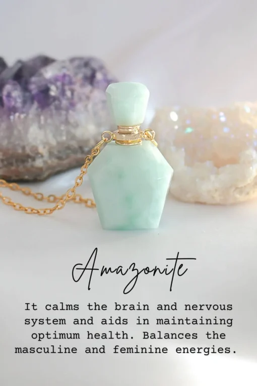 Magic Potion Bottle Necklaces | 24K Gold Pendant with Natural Crystals - Image 10