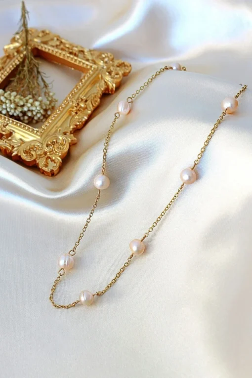 Brunella | 24K Baroque Freshwater Pearl Choker - Image 6