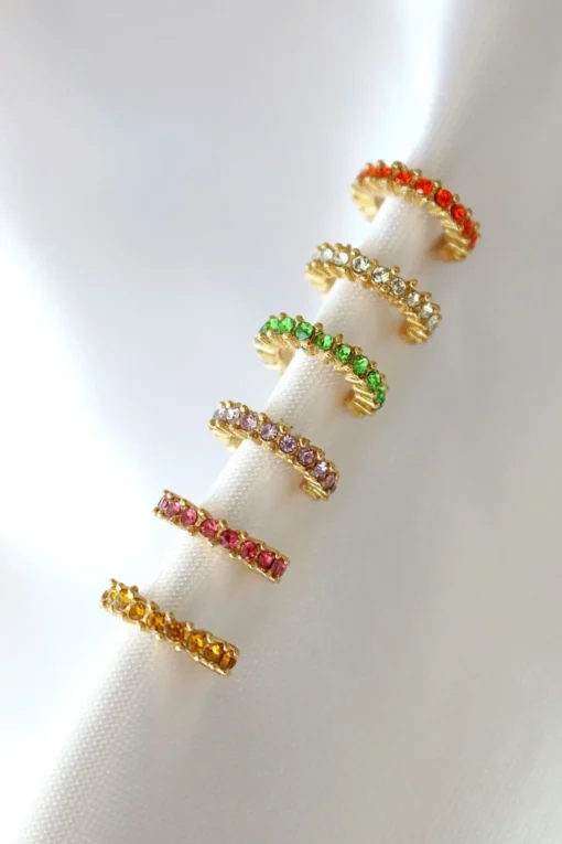 "Rainbow Dust" | 18K Ear Cuff ( 1 piece )