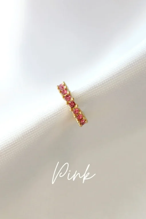 "Rainbow Dust" | 18K Ear Cuff ( 1 piece ) - Image 6