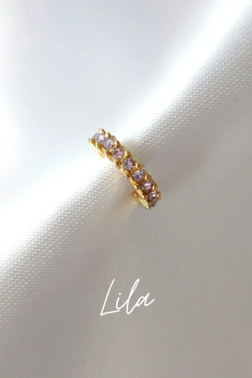"Rainbow Dust" | 18K Ear Cuff ( 1 piece ) - Image 5