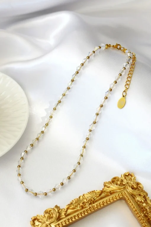 "Angelic" 24K Clear Austrian Crystals Choker