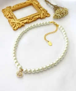 Ocean Treasure | 24K Czech Pearls Choker