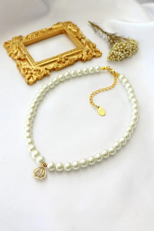 Ocean Treasure | 24K Czech Pearls Choker