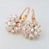 "Diamond Sunflower" | 18K Huggie Hoops