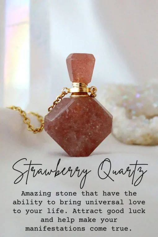 Magic Potion Bottle Necklaces | 24K Gold Pendant with Natural Crystals - Image 7