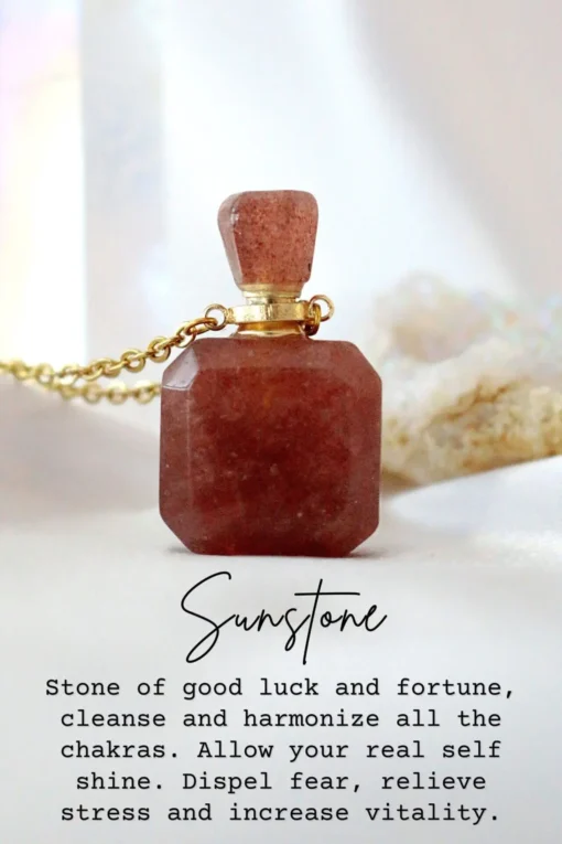 Magic Potion Bottle Necklaces | 24K Gold Pendant with Natural Crystals - Image 9