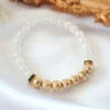 Aroma Diffuser Bracelet - Golden Lava Stone Elastic Bracelet