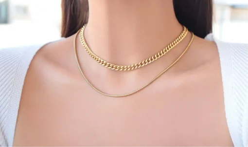 24K Thick Cuban Chain Choker - Image 2