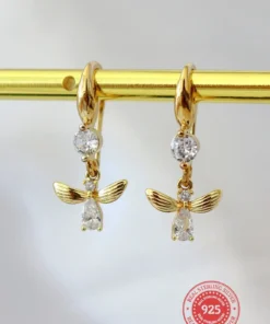 "Honey Bee" | 18K Hook Earrings