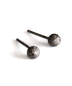 Sugarball Earrings - Rose Gold, Silver and Black