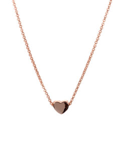 Delicate Heart Choker – Minimalist Romance in Rose Gold & Silver