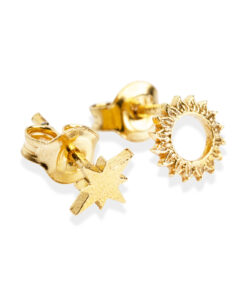 Celestial Sun Stud Earrings